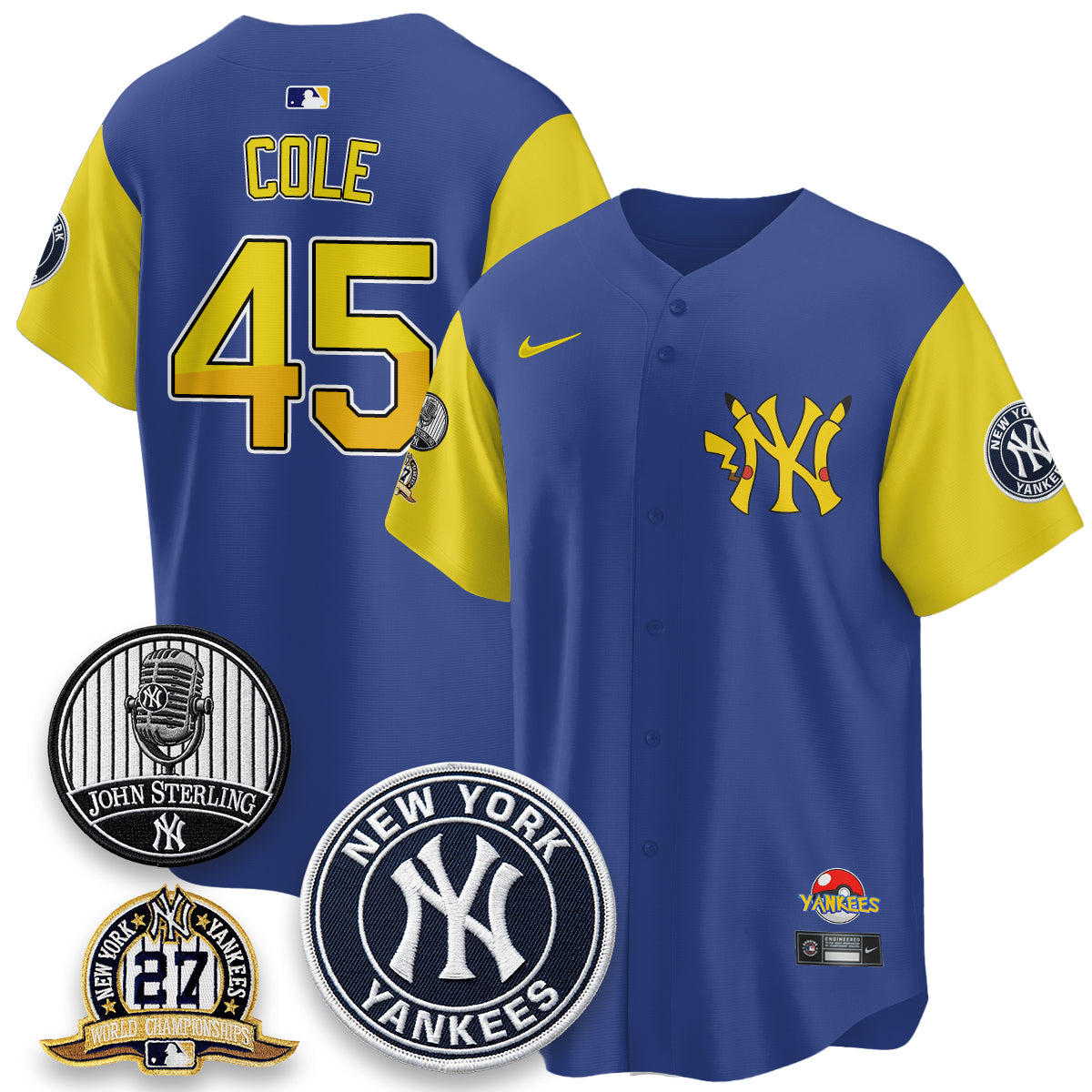 New York Yankees x PKM Cartoon Limited Jersey -  Stitched