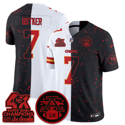 Kansas City Chiefs Split Edition Vapor Jersey - Stitched