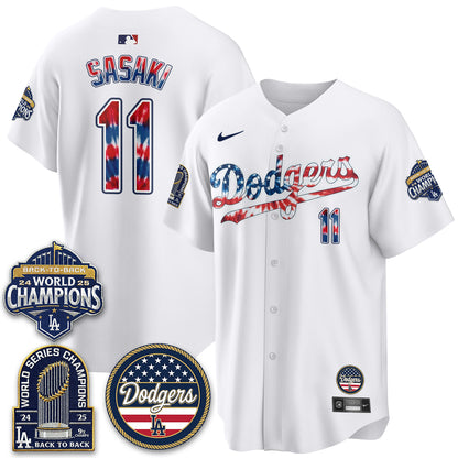 Los Angeles Dodgers Americana 2026 Vapor Limited Jersey - Stitched