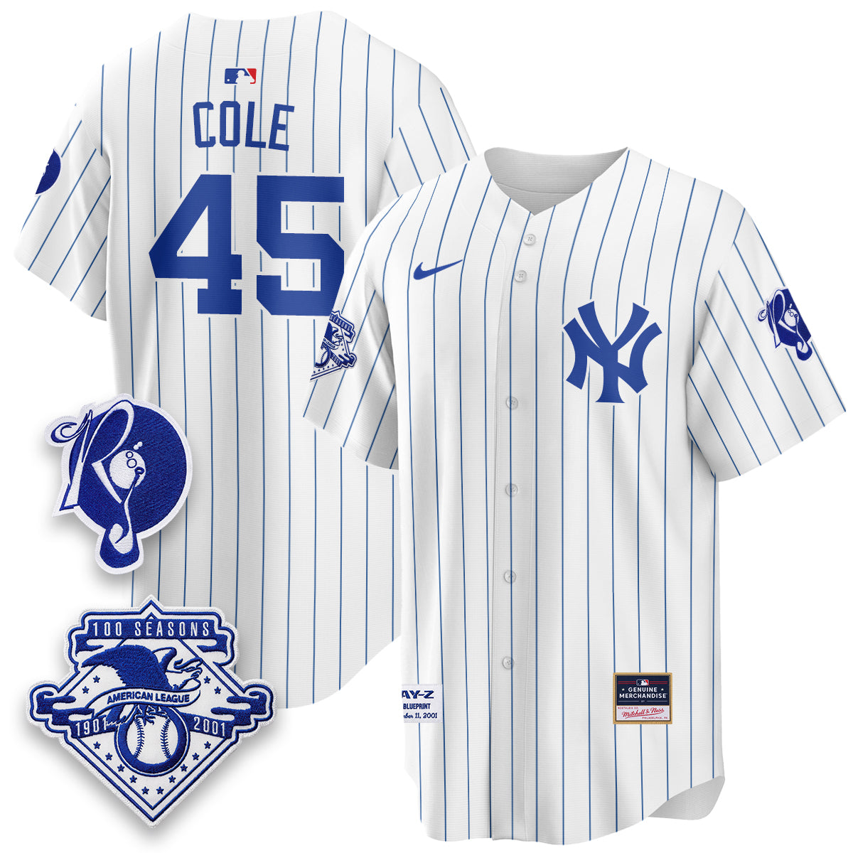 New York Yankees x Jay Z Edition Vapor Jersey - Stitched