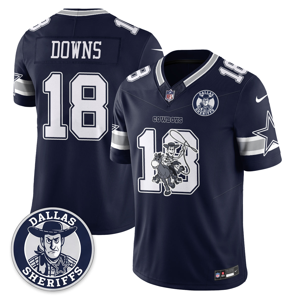 Dallas Cowboys x Toy Cowboy Edition Vapor Jersey - Stitched