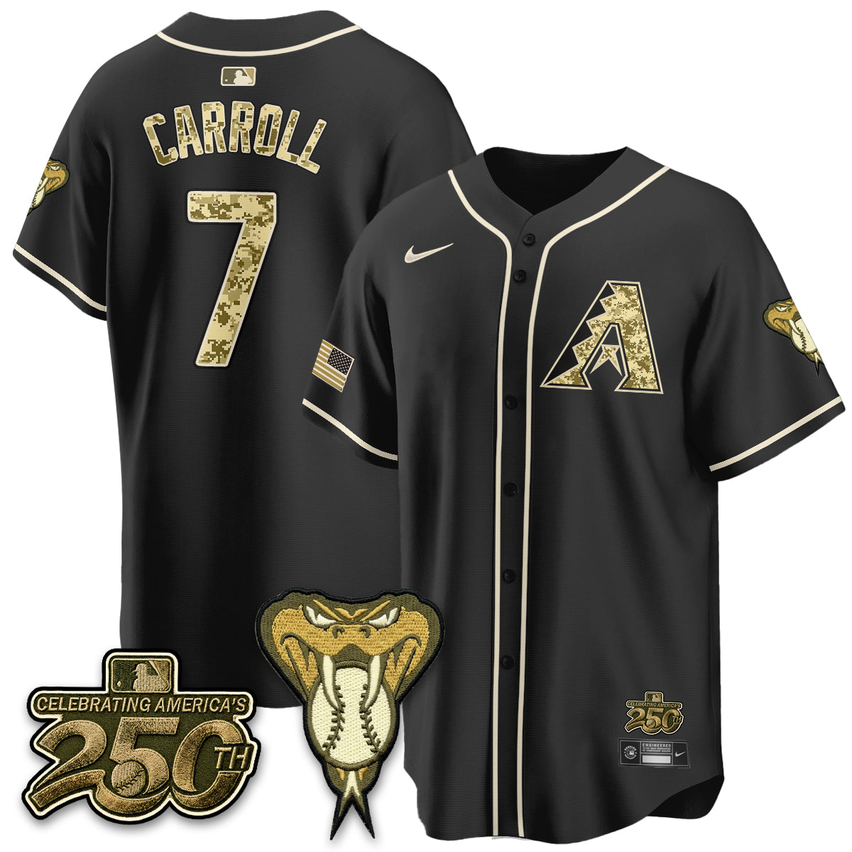 Arizona Diamondbacks Salute to Service 2026 Vapor Premier Limited Jersey - All Stitched