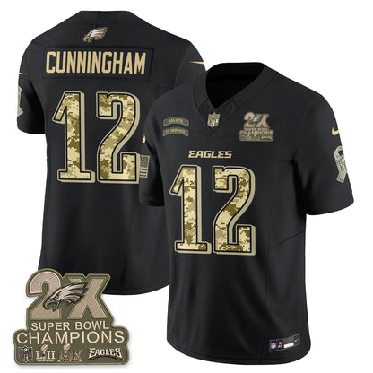 Philadelphia Eagles Salute to Service V2 Vapor Jersey - Stitched-NQD