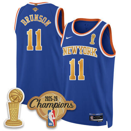 New York Knicks Champions Night Vapor Jersey - Stitched-NQD