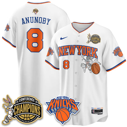 New York Knicks 2026 NBA Finals x Bunny Vapor Jersey V2- Stitched