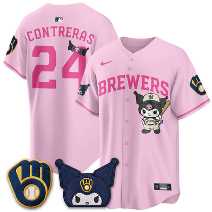 Milwaukee Brewers x  KRM Edition Vapor Jersey - Stitched