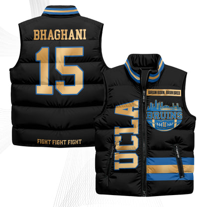 UCLA Bruins Fight Fight Fight Puffer Vest - Printed