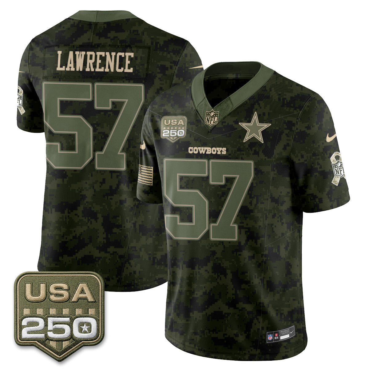 Dallas Cowboys 2026 Salute to Service Edition Vapor Jersey - Stitched