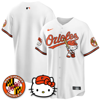 Baltimore Orioles x Meow Kitty Vapor Premier Limited Jersey - Stitched