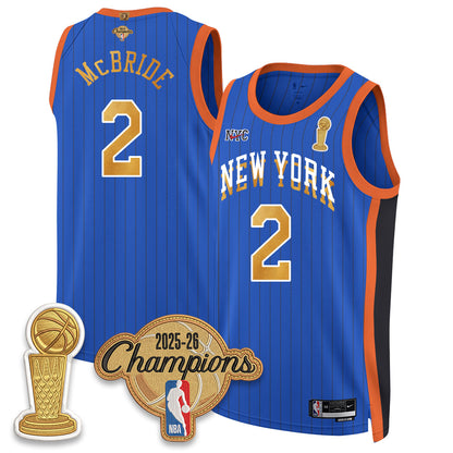 New York Knicks Champions Night Vapor Jersey - Stitched-NQD