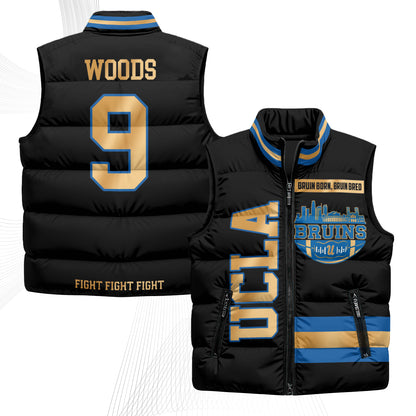 UCLA Bruins Fight Fight Fight Puffer Vest - Printed
