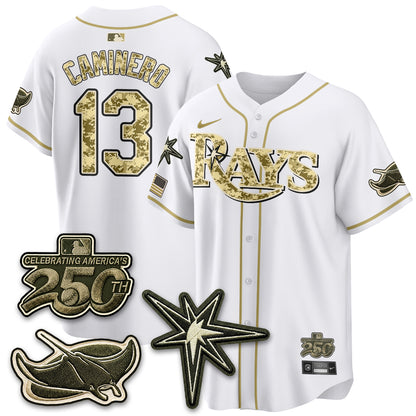 Tampa Bay Rays 2026 Armed Forces Day Jersey V2 - Stitched