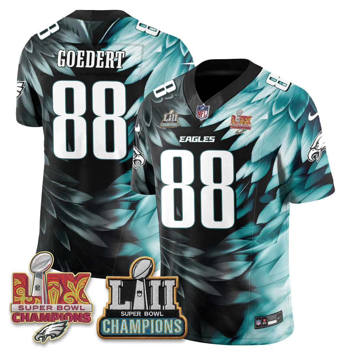 Philadelphia Eagles Fangear Edition Vapor Jersey - Stitched
