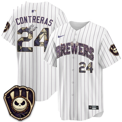 Milwaukee Brewers Nightmare Edition Vapor Jersey - Printed