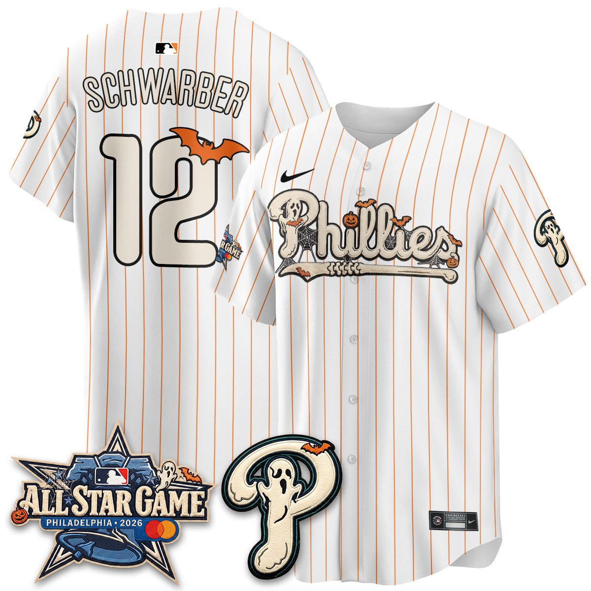 Philadelphia Phillies Halloween 2026 Vapor Limited Jersey - Stitched
