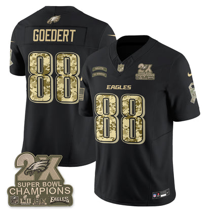 Philadelphia Eagles Salute to Service V2 Vapor Jersey - Stitched-NQD