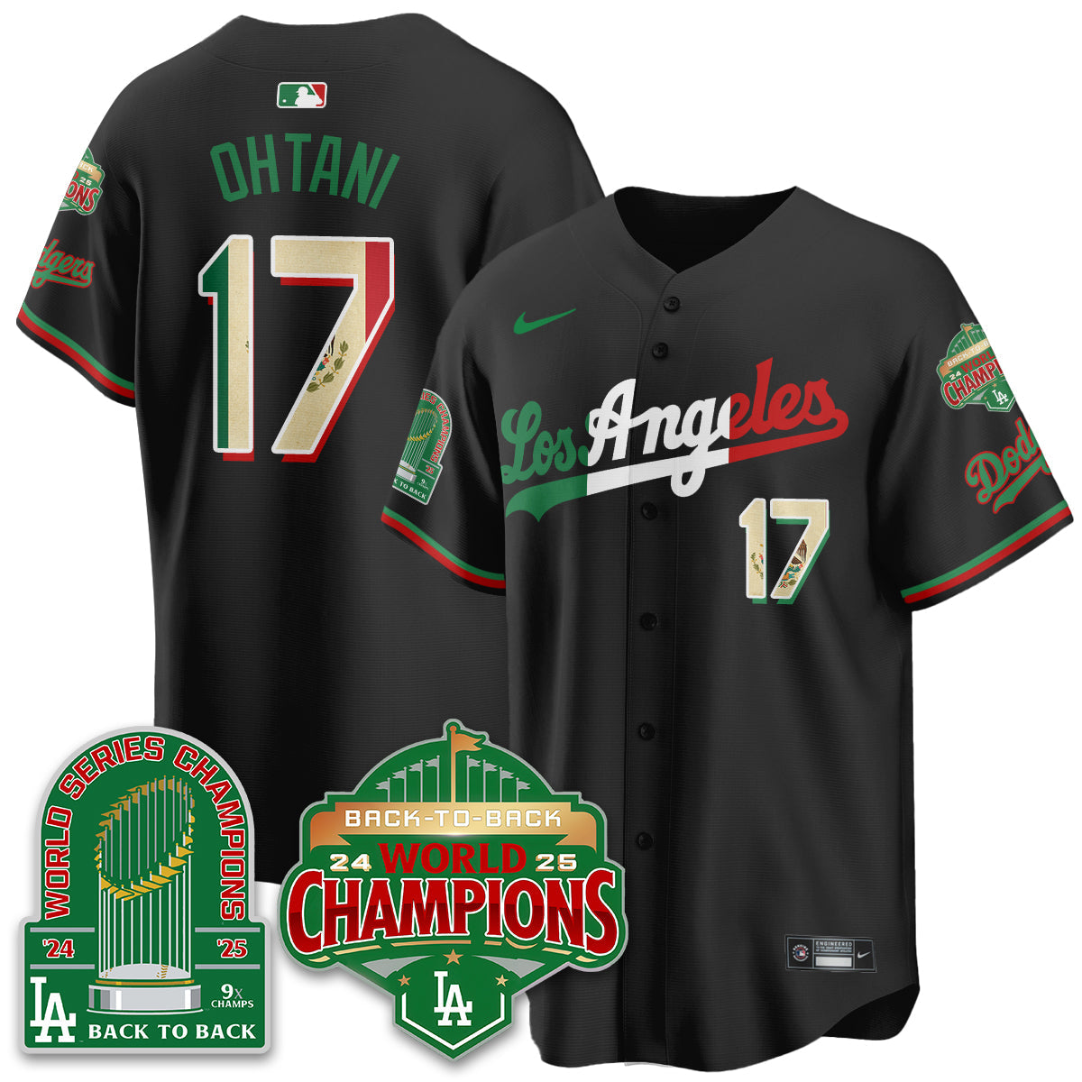 LAD Mexico Vapor Limited Jersey - 9x & B2B Champs - Stitched