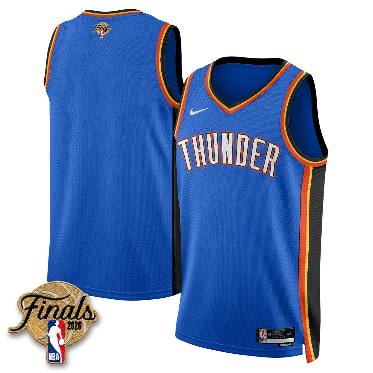 Oklahoma City Thunder 2026 NBA Western Conference Champions Vapor Jersey V2- Stitched