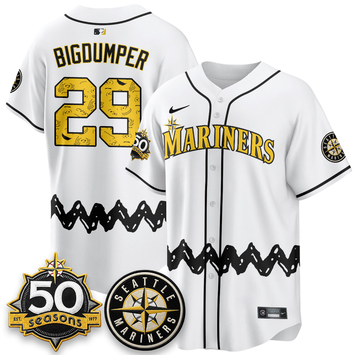 Seattle Mariners x P-Nuts Vapor Limited Jersey - Stitched