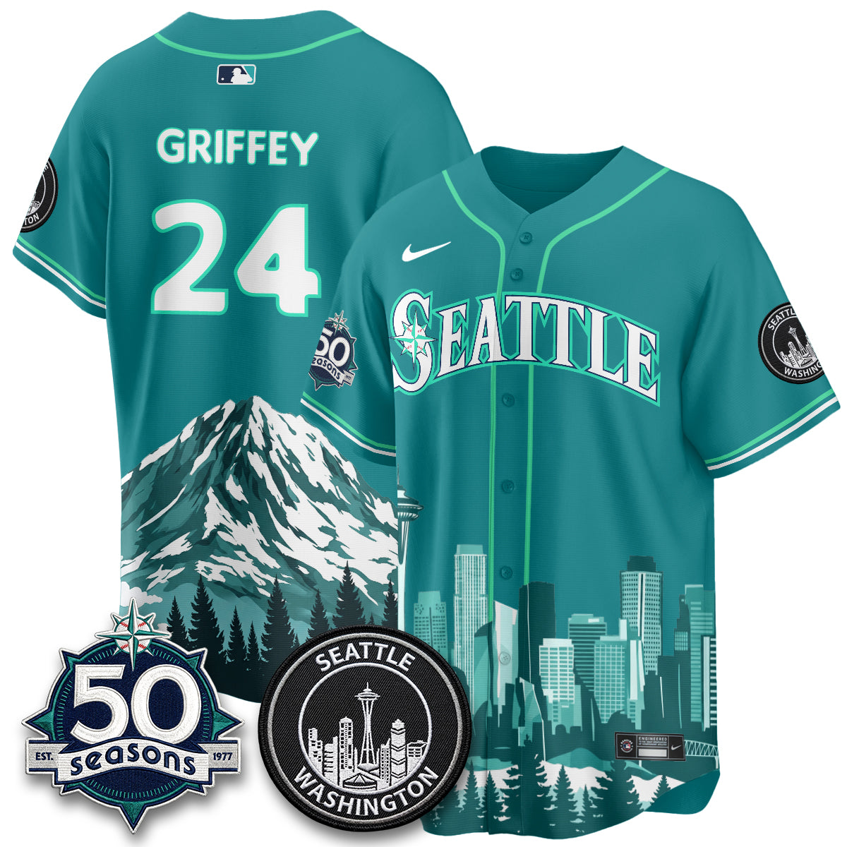 Seattle Mariners City Edition Vapor Jersey - Stitched