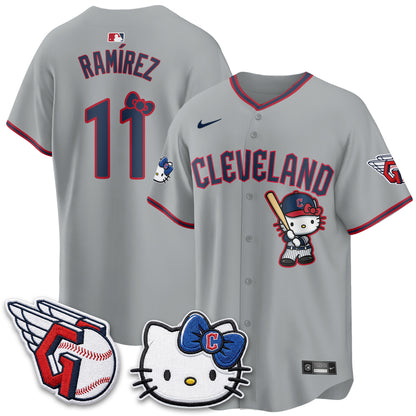 Cleveland Guardians x Meow KT Vapor Jersey - Stitched