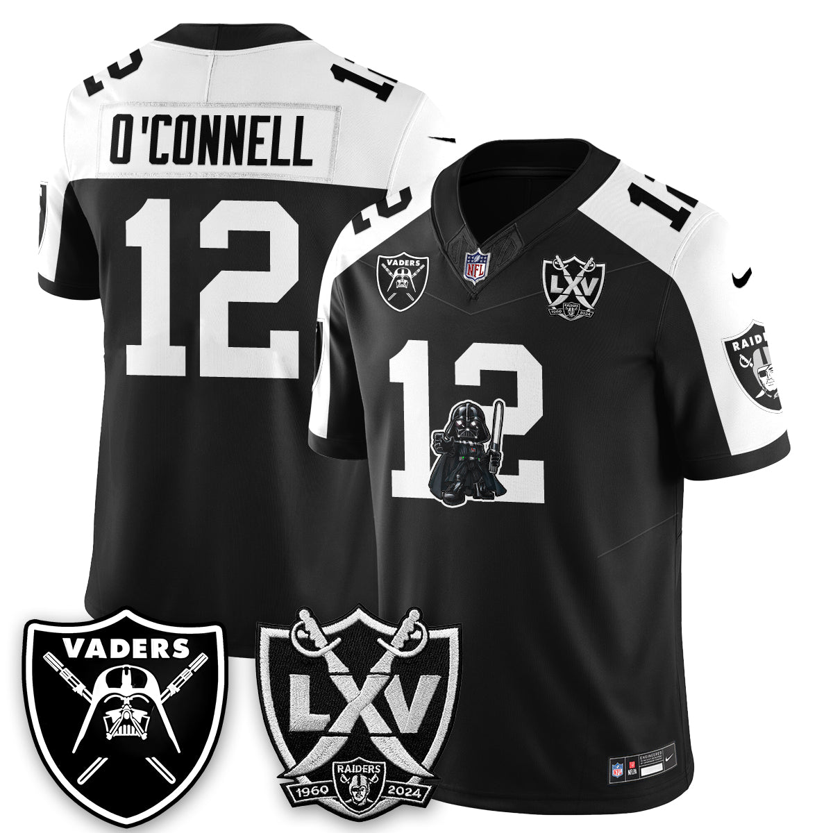 Las Vegas Raiders x Dark Lord Edition Vapor Jersey - Stitched