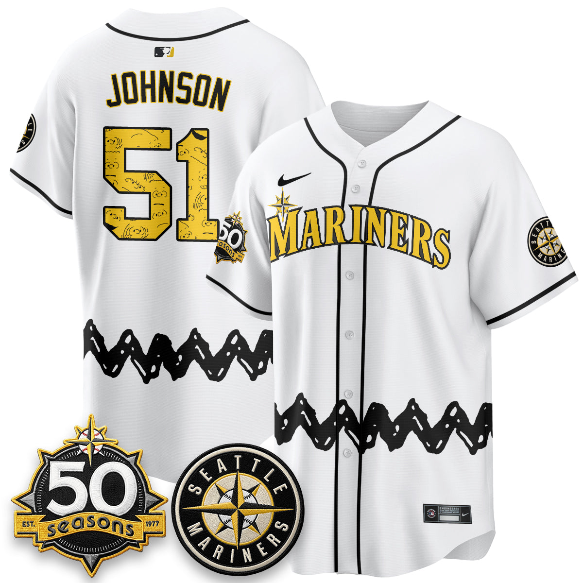 Seattle Mariners x P-Nuts Vapor Limited Jersey - Stitched