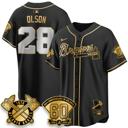 Atlanta Braves 60th Anniversary Silver Edition Vapor Limited Jersey - All Stitched
