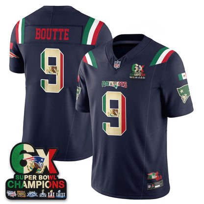 New England Patriots Mexico Edition Vapor Jersey - Stitched