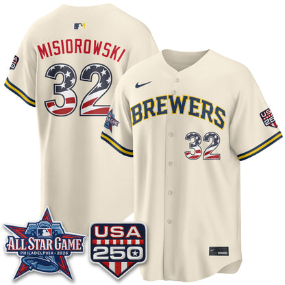 Milwaukee Brewers 2026 All Star Game Vapor Jersey - Stitched