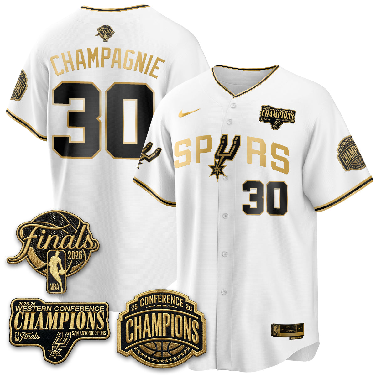 San Antonio Spurs 2026 Basketball Finals Vapor Special Jersey - Stitched