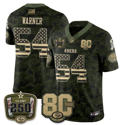 San Francisco 49ers 2026 Salute to Service Edition Vapor Jersey V2- Stitched-NQD