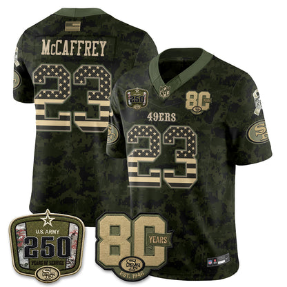 San Francisco 49ers 2026 Salute to Service Edition Vapor Jersey V2- Stitched-NQD