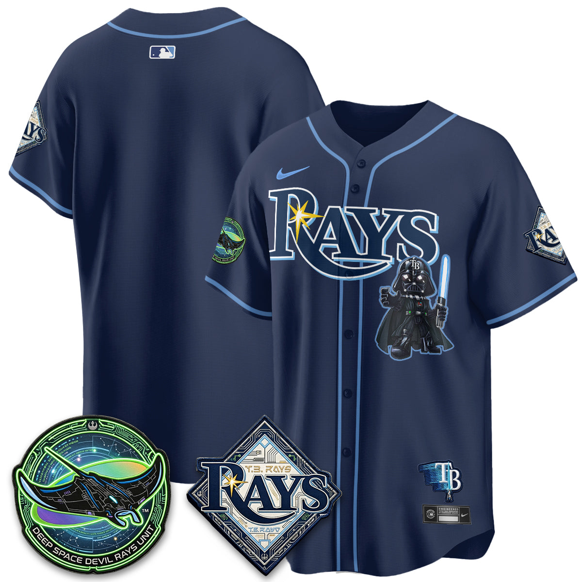 Tampa Bay Rays x SW Vapor Limited Jersey - Stitched