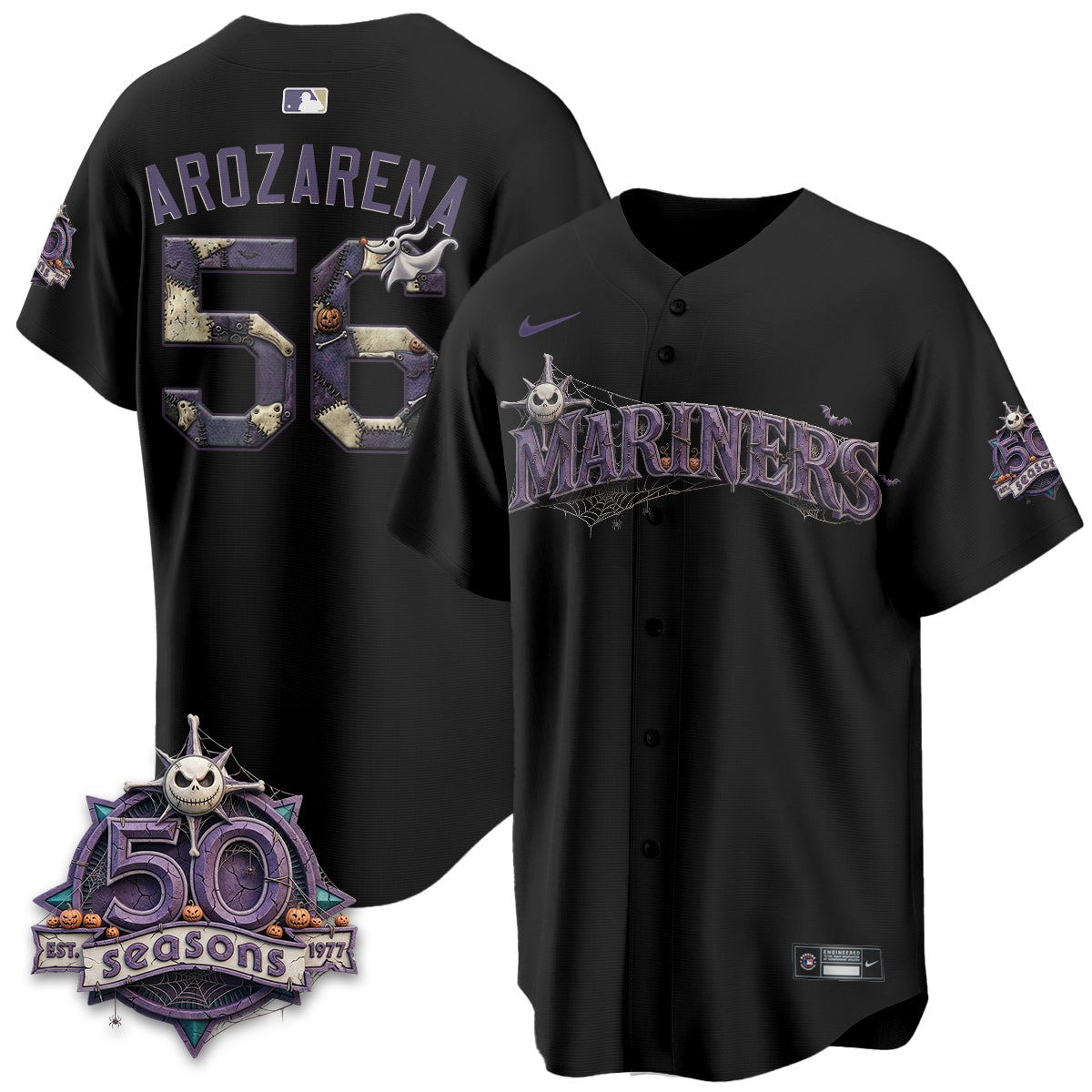 Seattle Mariners Nightmare Edition Vapor Limited Jersey - Printed