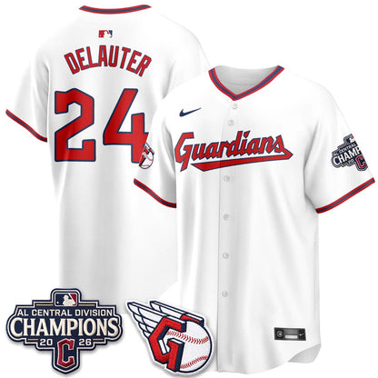 Cleveland Guardians 2026 AL Central Champs Vapor Jersey - Stitched
