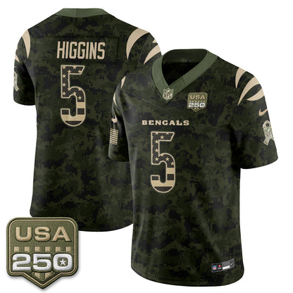Cincinnati Bengals 2026 Salute to Service Vapor Jersey - Stitched
