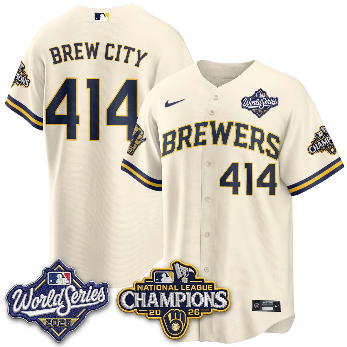 MIL 2026 NL Champions Vapor Jersey - Stitched - NQD