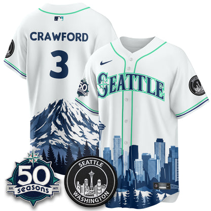 Seattle Mariners City Edition Vapor Jersey - Stitched