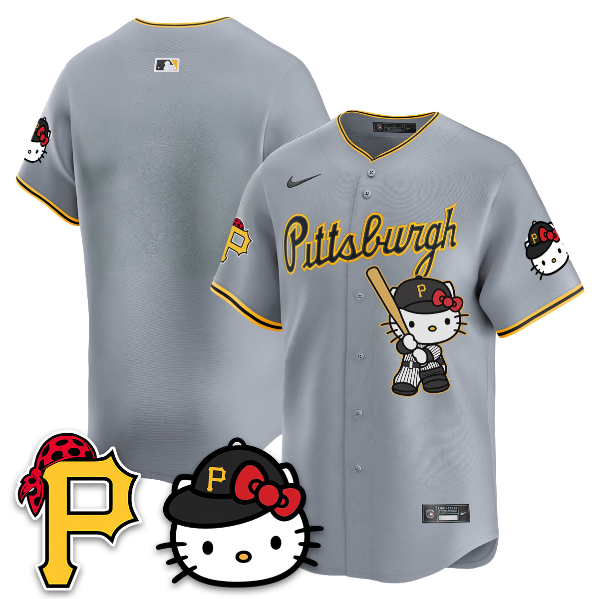 Pittsburgh Pirates x Meow KT Vapor Limited Jersey - Stitched