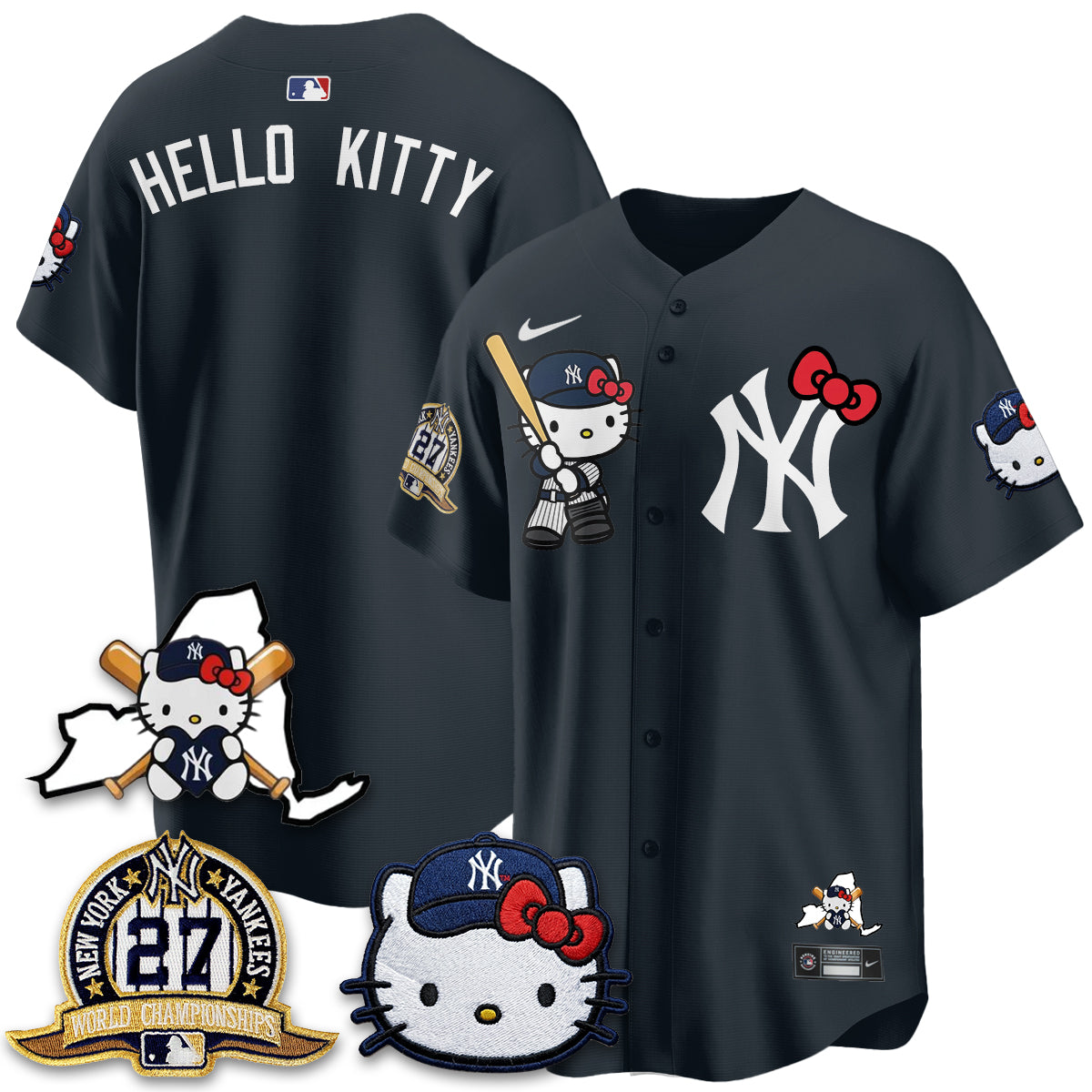 New York Yankees Meow KT 2026 Vapor Limited Jersey - All Stitched