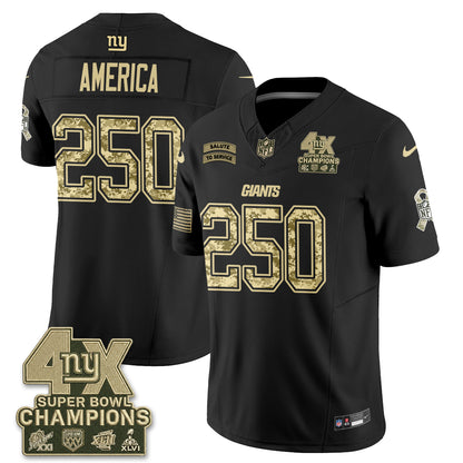 New York Giants 2026 Salute To Service V2 Vapor Jersey - Stitched-NQD