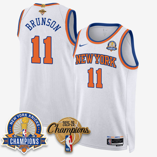 New York Knicks 2026 Basketball Champions Gold Edition Vapor Jersey- Stitched