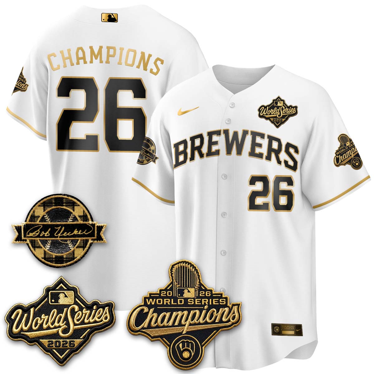 MIL 2026 WS Champions - Bob Patch Vapor Edition - Stitched-NQD (NAV9)