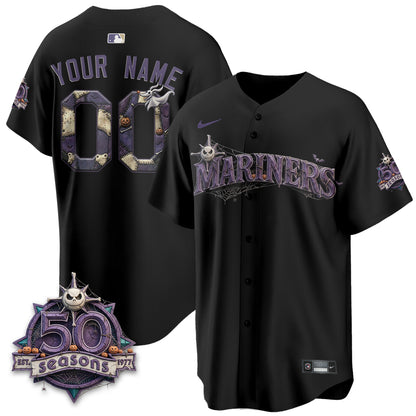 Seattle Mariners Nightmare Edition Vapor Limited Custom Jersey - Printed
