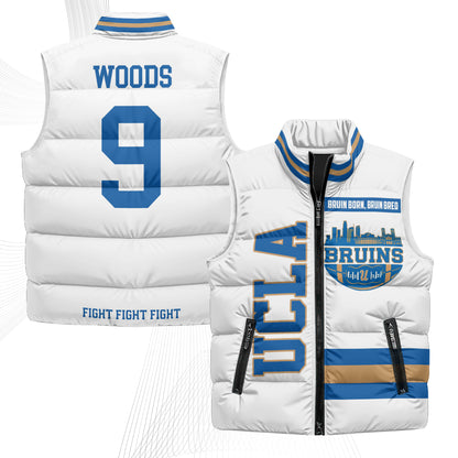 UCLA Bruins Fight Fight Fight Puffer Vest - Printed