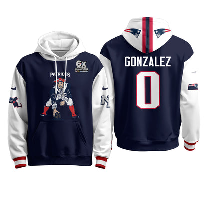 New England Patriots Minuteman Edition Hoodie - Stitched