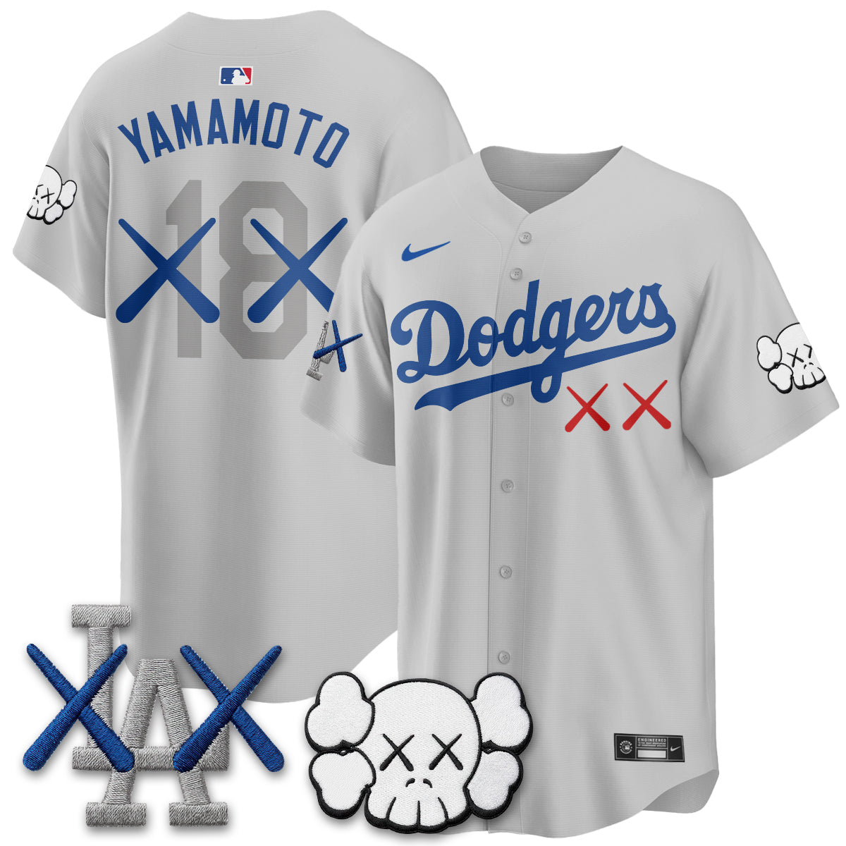 Los Angeles Dodgers x KAWS Edition Vapor Jersey - Stitched