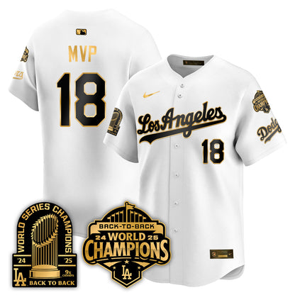 LAD Gold Collection Vapor Limited Jersey - 9x & B2B Champs - All Stitched