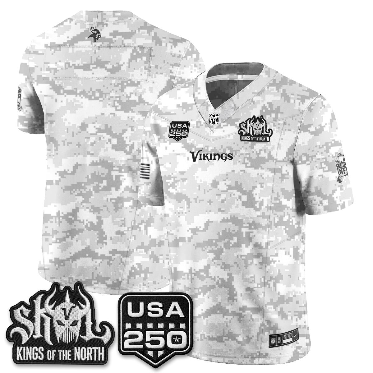 Minnesota Vikings 2026 Salute to Service Edition Vapor Jersey - Stitched